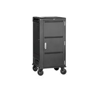 Ewent Carrello di Ricarica USB-C PD per 30 Dispositivi EW1702, Carrello Portaoggetti con Cavi Preinstallati e Sistema di Gestione dell'Alimentazione per Laptop, Chromebook, Mac e Tablet