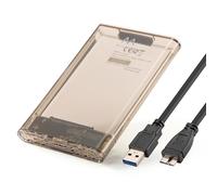 Ewent Case HDD/SSD 2,5″ SATA, USB 3.2Gen1(USB-A), Box esterno per Hard Disk 7-9,5 mm, Velocità 5 Gbps, senza attrezzi, Velocità 5Gbp, indicatore LED, per PC-Mac-PS4-Xbox, Compatibile Windows/MacOS