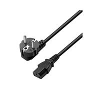Ewent Cavo di Alimentazione per PC, Monitor, Televisori, Videoproiettori, IEC320 C13 H05VV-F 3 pin, 1.8 metri