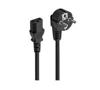 Ewent Cavo di Alimentazione per PC, Monitor, Televisori, Videoproiettori, IEC320 C13 H05VV-F 3 Pin, 5.0 Metri, Nero