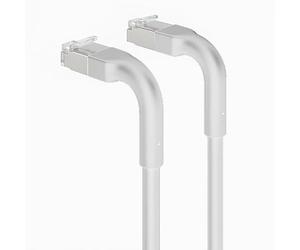 Ewent Cavo di Rete Ethernet Cat.6A Slim 3m, Patch Cable U/FTP RJ45 Maschio/Maschio, 100% Rame, 32AWG, Alta Velocità 10 Gbit/s, Guaina PVC Flessibile, Cavo Internet Ultra Veloce Bianco
