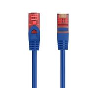 Ewent Cavo di Rete Patch Cat 6 U/UTP, AWG 24/7, 2 Connettori RJ45, 0,5m, Blu