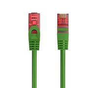 Ewent Cavo di Rete Patch Cat 6 U/UTP, AWG 24/7, 2 Connettori RJ45, 1m, VERDE (IM1009)