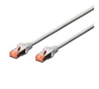 Cavo Ethernet di Rete Patch Cat 6 S/FTP, Trasmissione Fino a 1Gigabit, AWG 27/7, Doppia Schermatura, 2 Connettori RJ45. Ideale per Trasmissione Fibra Ottica con regi Gigabit/LAN, 10m