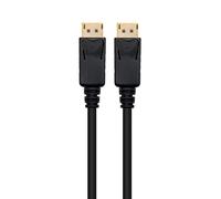 Ewent Cavo DisplayPort 1.2 ad Alta Velocità e Risoluzione, 4K @ 60hz, Supporto Risoluzione 2560 x 1600 a 120 Hz 3D, Per Monitor, PC Gaming, Laptop, Schede Grafiche, DisplayPort M/M, Cavo 1.0 Metri