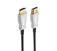 Ewent Cavo HDMI AOC Fibra Ottica, Cavo HDMI 2.0 UHD 4K@60Hz HDR, 4: 4: 4,18Gbps Visione Dolby HDR HDCP2.2 ARC CEC Ethernet per HDTV, TV, Xbox, PS4,Home Theater, Monitor, 30m