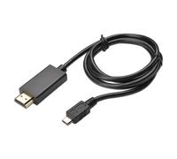 EWENT Cavo HDMI Micro-USB 1,5 m Nero con Placcatura Nichel