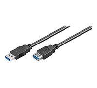 Ewent Cavo prolunga USB 3.0 Tipo A/Maschio/Femmina, per Hub USB, Disco Rigido, Stampante, Mouse etc, velocità di Trasferimento Fino a 5Gbit, 3m, Nero
