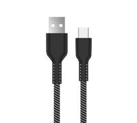 Ewent Cavo USB Type-C, Cavo USB-A a USB-C 2m - Cavo ricarica rapida PD 60W e trasferimento dati 480 Mbps, in Tessuto Intrecciato Resistente per Smartphone, Tablet, Notebook e Dispositivi USB-C
