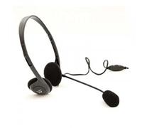 Ewent Cuffie con Microfono per PC con Controllo Volume, Nero