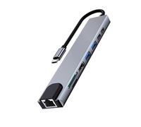 Ewent EW1146 replicatore di porte e docking station per laptop Cablato USB 3.2 Gen 1 (3.1 Gen 1) Type-C Grigio