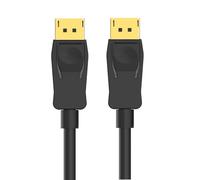 Ewent EC1402, Cavo Display Port 1.2, Risoluzione 4K e 3D con Audio Digitale, Compatibilità Universale, Supporta 3D, Lunghezza 3 m, Colore Nero, Cavo per Monitor