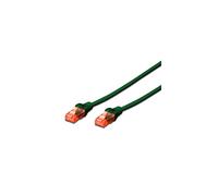 Ewent EW-6U-005G Cavo di Rete Patch Cat 6 U/UTP, AWG 24/7, 2 Connettori RJ45, 0,5m, Verde