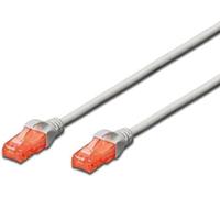 Ewent EW-6U-200 Cavo di Rete Patch Cat 6 U/UTP, AWG 24/7, 2 Connettori RJ45, 20m, Grigio