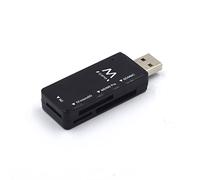 Ewent EW1049 - chiavetta USB lettore micro SD, Lettore schede SD USB 2.0, Adattatore schede di memoria SD/flash cards per PC, Macbook PRO ecc, supporta MMC/TF/SDXC/SDHC/Micro SDHC/Micro SDXC