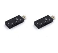 Ewent EW1049 - chiavetta USB lettore micro SD, Lettore schede SD USB 2.0, Adattatore schede di memoria SD/flash cards per PC, Macbook PRO ecc, supporta MMC/TF/SDXC/SDHC/Micro SDHC/Micro SDXC