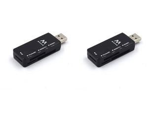 Ewent EW1049 - chiavetta USB lettore micro SD, Lettore schede SD USB 2.0, Adattatore schede di memoria SD/flash cards per PC, Macbook PRO ecc, supporta MMC/TF/SDXC/SDHC/Micro SDHC/Micro SDXC
