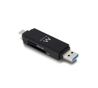Ewent EW1075 lettore di schede USB 3.2 Gen 1 (3.1 Gen 1) Type-A/Type-C Nero