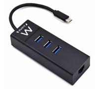 Ewent Ew1141 Usb-c 3.1 Hub 4 Ports Nero