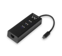Ewent Ew1141 Usb-c 3.1 Hub 4 Ports Nero