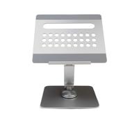 Ewent Supporto per Laptop da Scrivania in Lega di Alluminio, Supporto PC Docking Station 7 in 1 con cavo USB-C, Rialzo per Laptop Ergonomico Regolabile in Altezza con Rotazione 360°, Base Antiscivolo