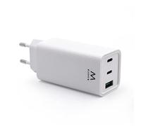 Ewent EW1323 Caricatore USB C 65W GaN, 3-Porte USB C, Caricatore Rapido PD 3.0,Ricarica Rapida per MacBook Pro/Air, iPad Pro/Air/Mini, iPhone 13 Galaxy S22,Switch,Tablet, Laptop, Notebook