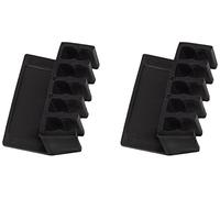 Ewent EW1565 Clip per Cavi con Adesivo, Nero, Set di 2 Pezzi