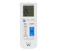 Ewent Telecomando Universale Condizionatore con Supporto a Muro, Compatibile 1000+ Modelli Daikin LG Samsung Mitsubishi Panasonic, Display LCD Retroilluminato, Timer e Controllo Completo