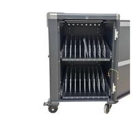 Ewent Carrello di Ricarica USB-C PD per 30 Dispositivi EW1702, Carrello Portaoggetti con Cavi Preinstallati e Sistema di Gestione dell'Alimentazione per Laptop, Chromebook, Mac e Tablet