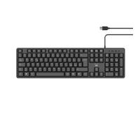 Ewent EW3112 tastiera Ufficio USB + PS/2 QWERTY Portoghese Nero