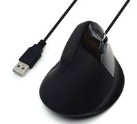 Mouse USB verticale ergonomico Ewent 1800 dpi - 5 pulsanti - Utilizzo per destrimani - Cavo da 1,23 m - Colore nero