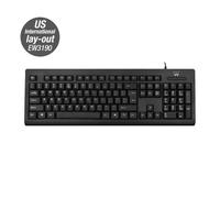 Ewent EW3190 Tastiera USB QWERTY US International Nero