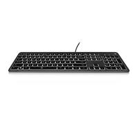 Ewent EW3268 Tastiera USB Retroilluminata LED Bianchi, Tastiera con filo silenzi