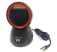 EWENT EW3450 Lettore di codici a barre omnidirezionali 1D 2D QR con cavo USB, a mani libere, scansione automatica con rilevamento delle immagini, supermercati, farmacie, magazzini. Personal computer,