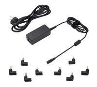Ewent Caricatore Universale 45W per PC Portatile, Alimentatore Notebook a 8 Connettori (NO USB-C) per Samsung, Acer, HP, ASUS, Toshiba, Protezione OTP/OVP/OCP/OLP, Cavo DC 1.5mt - Cavo AC 1.5mt