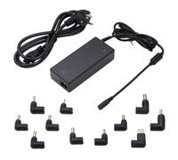 Ewent Caricatore Universale 90W per PC Portatile, Alimentatore Notebook a 11 Connettori (NO USB-C) per HP,ACER,SONY,SAMSUNG,DELL,LENOVO,ASUS, Protezione OTP/OVP/OCP/OLP, Cavo DC 1.5mt - Cavo AC 1.5mt