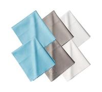 Ewent Panni di Pulizia in Microfibra, per la Pulizia di tutti gli Schermi LCD/LED, Tablet, Occhiali, Lenti, Telecamere, Cellulari, Panno Microfibra Schermo 6 pz 15x18cm Bianchi/Grigi/Blu