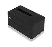 Ewent EW7012 USB 3.0 Docking Station per Hard Disk, SSD 3.5" e 2,5" SATA, cavo e alimentatore esterno supporta fino a 4 TB