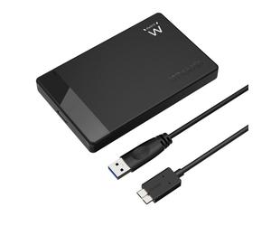 Ewent EW7049 contenitore di unità di archiviazione Box esterno HDD/SSD Nero 2.5"