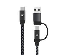 Ewent EW9918 Cavo USB 1 m USB 3.2 Gen 1 (3.1 Gen 1) USB C Nero