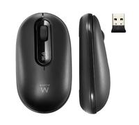 Ewent Mouse Wireless Senza Fili Bluetooth, Doppia Connessione Bluetooth 5.0+2.4Ghz, Un Ricevitore Nano USB-A, Mouse Senza Fili per per Notebook, PC, Laptop, Computer, MacBook, Nero