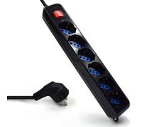 EWENT MULTIPRESA 6 POSTI CON PROTEZIONI E SPINA SCHUKO EW3924
