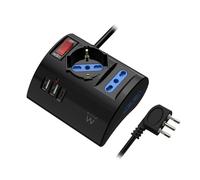 Ewent Multipresa da scrivania/tavolo con 3 Prese 10/16A e 2 porte USB A e 1
