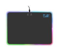 Ewent PL3341 Tappetino Mouse Gaming RGB, Tappetino per Mouse da Gioco, 11 Effetti Luminosi, Superficie Ottimizzata per Mouse Gaming Laser e Ottico