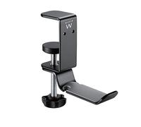 Ewent Supporto per Cuffie Gaming, Stand Cuffie Universale, Braccio Rotante Regolabile 360 Multifunzione con Organizer per Cavi, Morsetto per Scrivania Regolabile, Poggia Cuffie da gioco in Alluminio