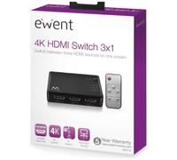 Ewent EW3730 conmutador de vídeo HDMI