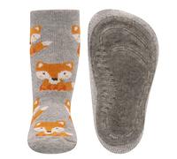 EWERS 1 Paia Ragazze e Bambine calzini antiscivolo cotone calzini, ragazza calzini antiscivolo per Bambino Piccola, motivo volpe, made in Germany, taglia 27-28