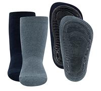 EWERS 2-pack Uni Stopper Socks SoftStep, calzini con suola antiscivolo per ragazzi e ragazze, calzini con suola in gomma, MADE IN GERMANY, 2 paia di calzini antiscivolo per bambini, taglia 31-34