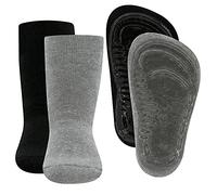 EWERS 2-pack Uni Stopper Socks SoftStep, calzini con suola antiscivolo per ragazzi e ragazze, calzini con suola in gomma, MADE IN GERMANY, 2 paia di calzini antiscivolo per bambini, taglia 43-45