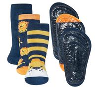 EWERS Calzino blu scuro / giallo / arancione / bianco, Taglia 31-34